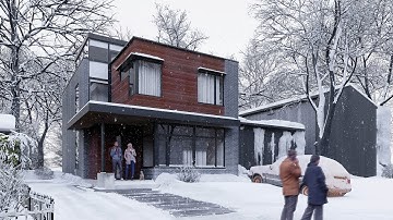 LUMION ANIMATION  Walk in the snow