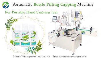 Automatic Bottle  Filling Capping Machine for portable hand sanitizer gel