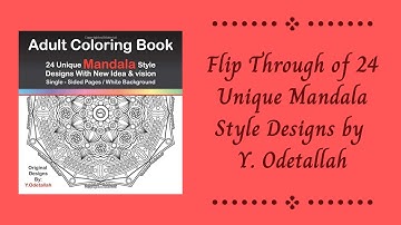 Flip Through of 24 Unique Mandala Style Designs by Y.  Odetallah