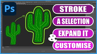 Create, EXPAND, CUSTOMISE & Change Colour of a STROKE in Photoshop