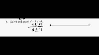 Algebra 2 Pretest Problem 5