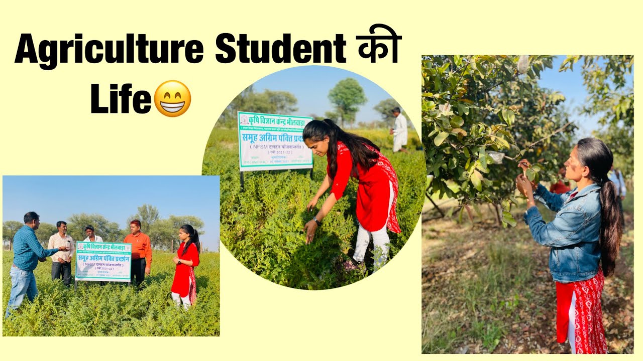 A Day of life as Agriculture Student - YouTube