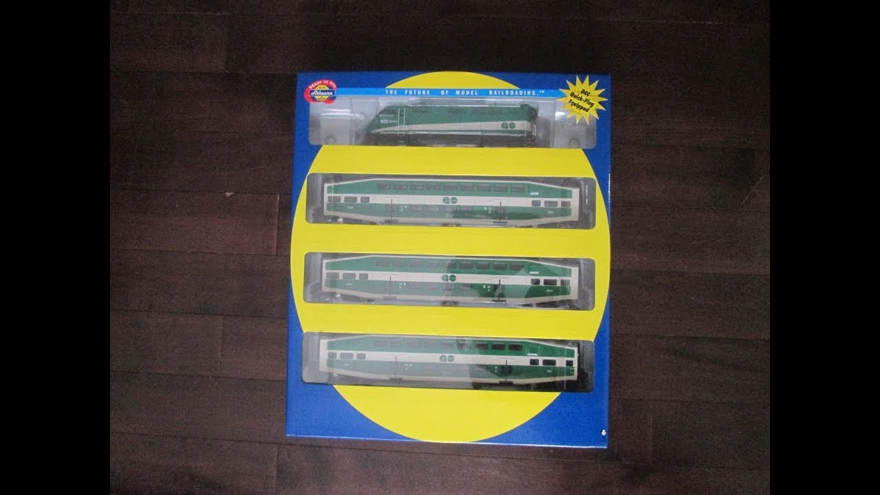 "Athearn GO Train" HO Scale Commuter Set 25991 "DCC+DIM" YouTube