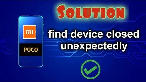 how to solve find device closed unexpectedly | miui 12 bug | solved in just 30 Seconds. #Shorts