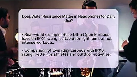 Does Water Resistance Matter in Headphones for Daily Use? | Audio Gear Insider