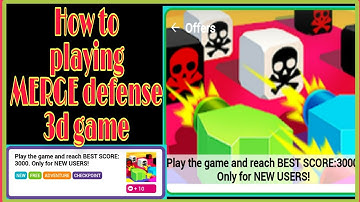 HOW TO PLAYING MERGE DEFENSE 3D GAME EASILY 2021 TRICKE