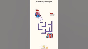 Delete Puzzle: Erase One Part 🔥Help him get the gift 🎁🎀 #shorts #youtubeshorts #youtube