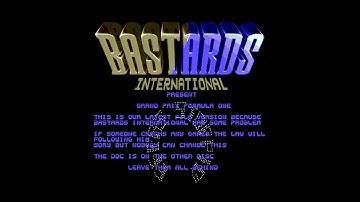 Atari ST Cracktro [023] Bastards International from Grand Prix Formula One
