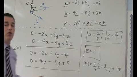 A Level Maths - Core 4 - Vectors 3