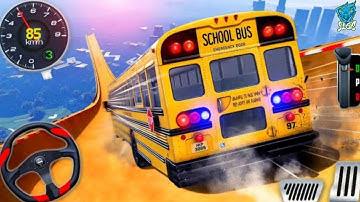 Impossible Bus Stunt Racing 2024 - Mega Ramp Driving Simulator 3D - Android Gameplay