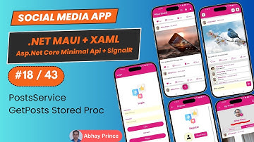 # 18 of 43 - Build Fullstack Social Media App .NET MAUI XAML + Asp.Net Core Minimal Api + SignalR