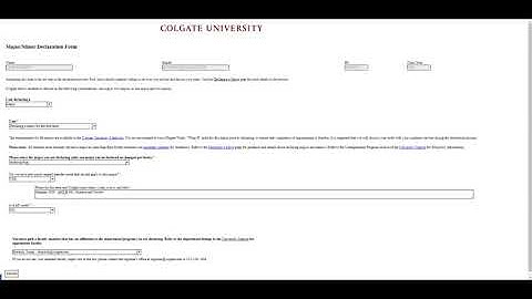 Major Minor declaration_Student