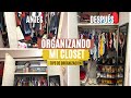 DEPURACIÓN Y ORGANIZACIÓN DE CLOSET PEQUEÑO | TIPS PARA ORGANIZAR CLOSET - METODO  MARIE KONDO