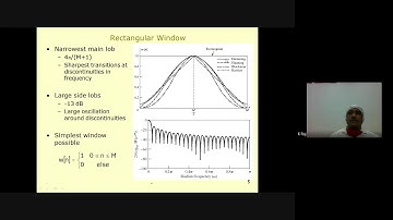 Lecture of Prof  Krishna Raj on the topic Design of digital Filter using windowing method