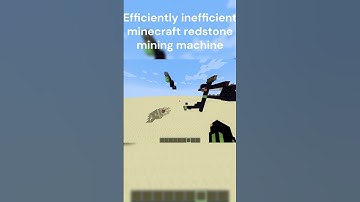 Efficiently inefficient minecraft redstone mining machine #minecraft #redstone