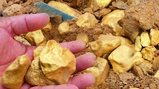 Digging for Treasure at Mountain worth Million Dollar from Huge Nuggets of gold.