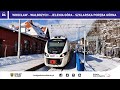 KD Linia D6: Wrocław - Wałbrzych - Jelenia Góra - Szklarska Poręba Górna cabview 4K zima