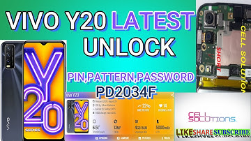 VIVO Y20 |PD2034F| UNLOCK PASSWORD LATEST SEC|2020| WITH UMT DONGLE |CELL SOLUTIONS
