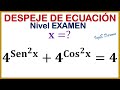 Despeje de ecuaciones (Exponencial y Trigonométrica ) Nivel Examen | 1 Ejercicio