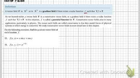 MTH261-Sec. 6.1 Vector Fields (Part 3)