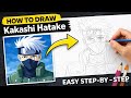 How to Draw Kakashi Hatake Free Hand | Easy Anime Drawing Tutorial#dl220