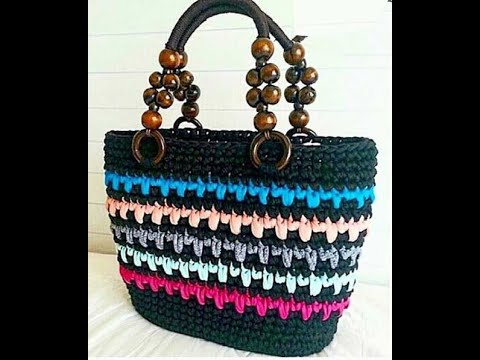 كروشيه شنطه بغرزتين للمبتدئين شيك وسهله Easy New crochet bag - YouTube