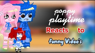 poppy playtime reacts to funny video's |gacha club|  |poppy playtime|