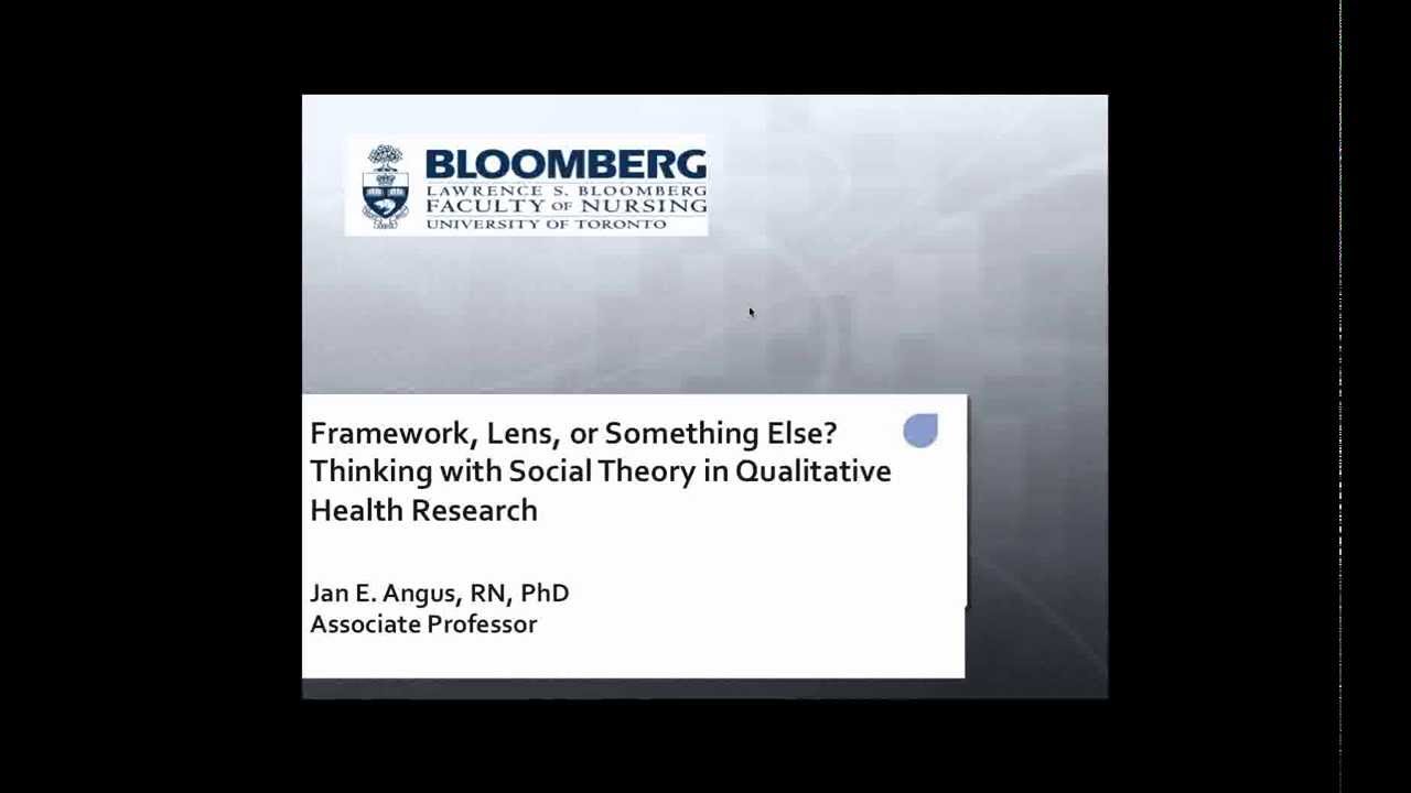 Angus, Jan: Thinking with Social Theory in Qualitative Health Research
