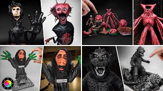 Building ANALOG HORROR CREATURES! (The Boiled One, Man in the Suit, and) Clay | PlastiVerse