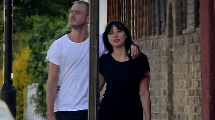 Daisy Lowe Cuddles Up To Musician Christian Langdo...