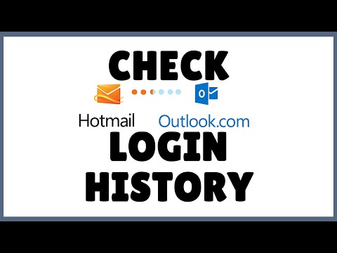 How to Check Hotmail Login History | Hotmail Login History 2021