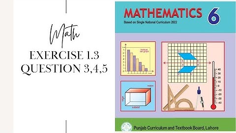 Class 6 Math new book Exercise 1.3 Question 3,4 and 5 Solution | Cl 6 Ch 1 Ex  1.3 Q No 3  4 and 5