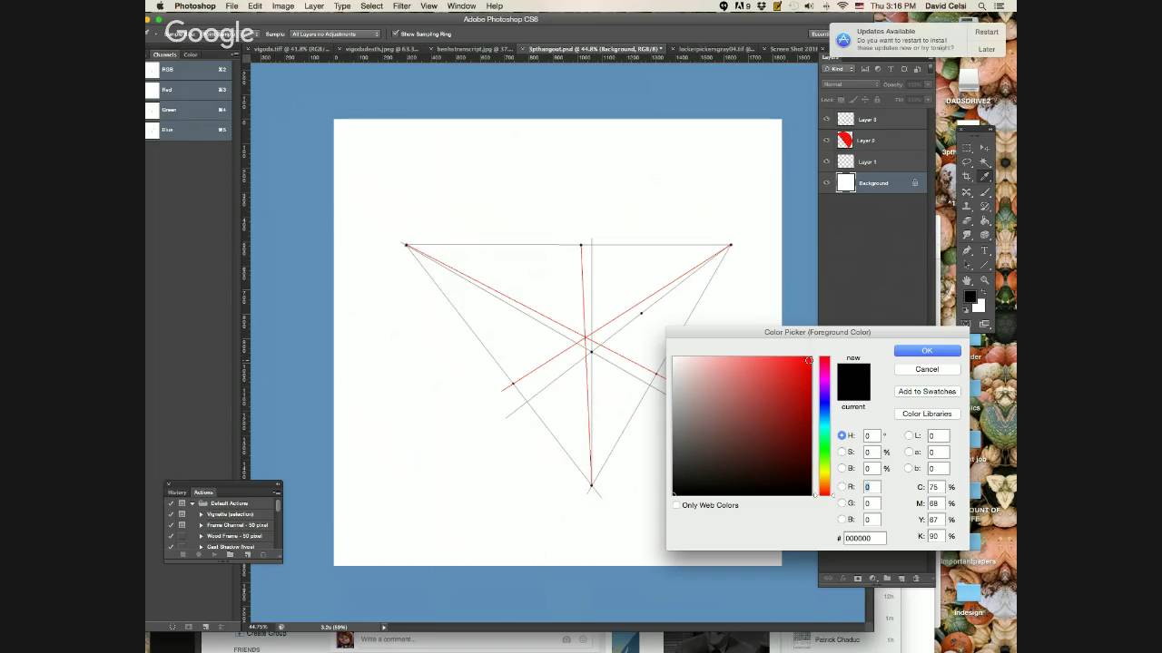 video editing software free 3-point perspective in PhotoShop