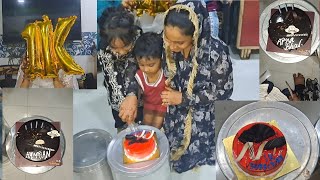1k celebration Kiye /Birthday party with family /Jeden Gye Thai Choko lava cake lena🫂🎂💫