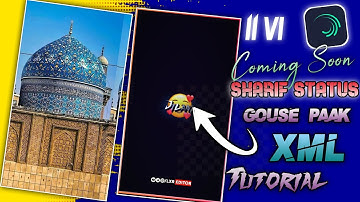 11 Vi Sharif Coming Soon 2023 | Jumma Mubarak Status Editing || Alight Motion Video Editing