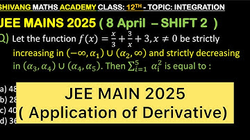 Q) Let the function 𝑓(𝑥)=𝑥/3+3/𝑥+3,𝑥≠0 be strictly  increasing in (−∞,𝛼_1 )∪(𝛼_2,∞) and strictly