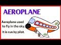10 lines essay on aeroplane  short essay on aeroplane