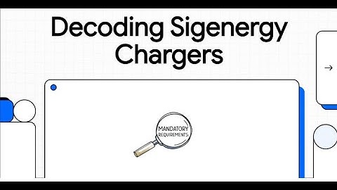Decoding Sigenergy Bi Directional Chargers