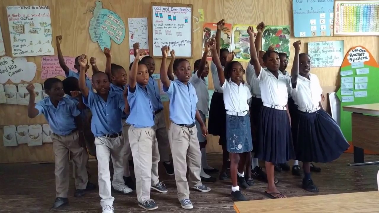 Students from Concord Government School in Grenada sing 'A Better Place To Be'