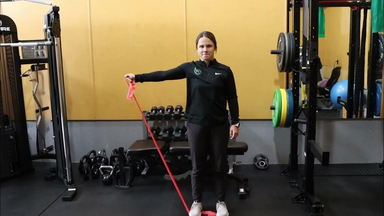 Shoulder Rehabilitation Banded Shoulder Abduction YouTube