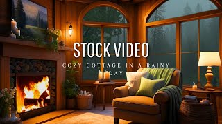 Free  rain cottage footage, Chill, Lofi, Jazz footage for use free copyright video ☕FreeVideos