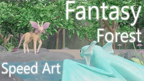 Creating a Fantasy Forest in Blender (Timelapse)