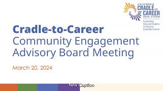 Community Engagement Advisory Board Meeting Spanish | March 2024