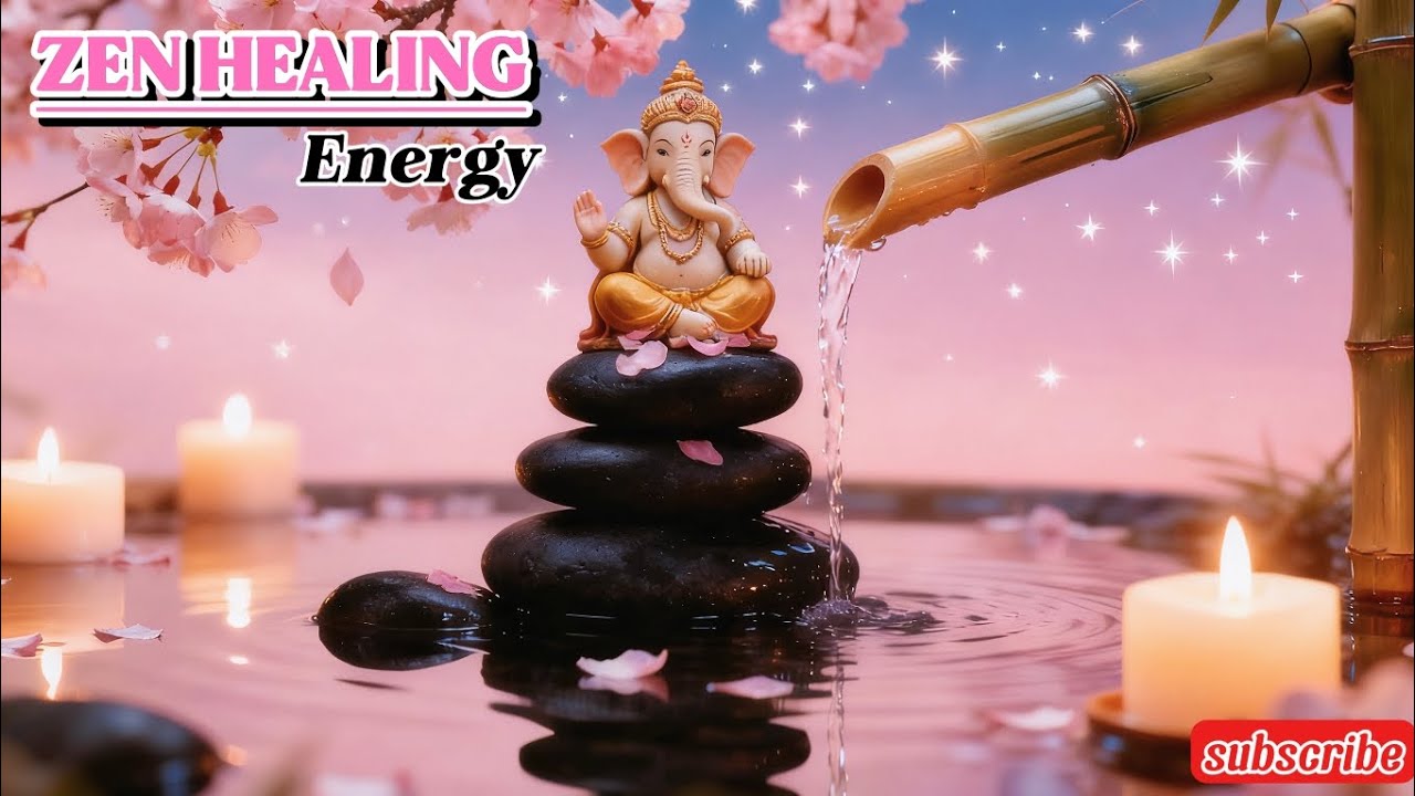 Relaxing Zen Water Fountain & Ganesha Meditation 🧘‍♂️ Calm Mind, Healing Energy & Deep Relaxation