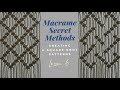 [Eng sub]Macrame Secret Methods 6 - Creating a square knot pattern / 평매듭 패턴만들기