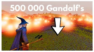 Half a MILLION Gandalf's Defending The Ground From FRANKENSTEIN - Ultimate Epic Battle Simulator 2