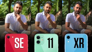 iPhone SE vs iPhone 11 vs iPhone XR  Camera Comparison!