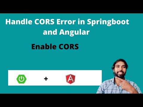 Handling cors error in angular and springboot  | enable CORS