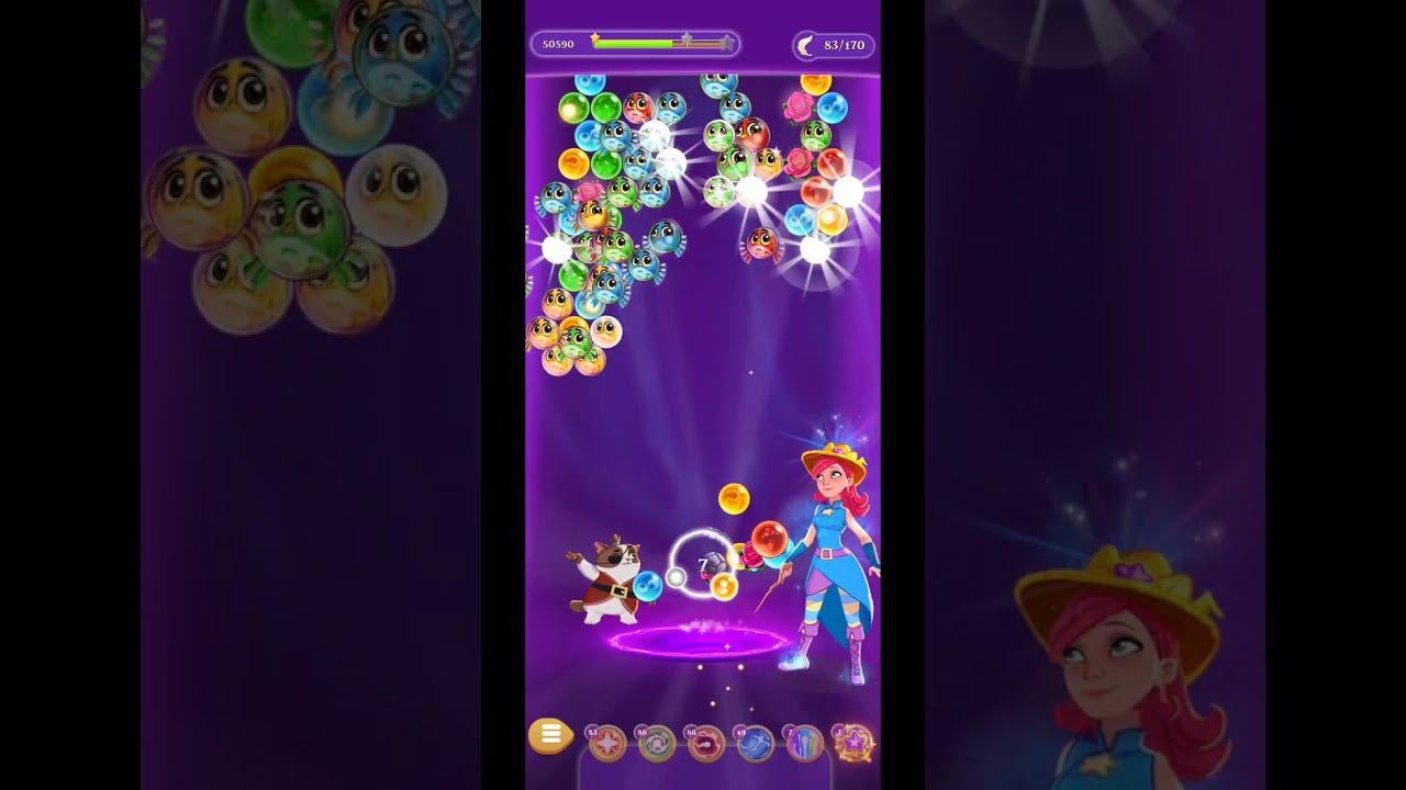 the phone casino 100 free spins Bubble Witch 3 Saga - Level 6696 Gameplay