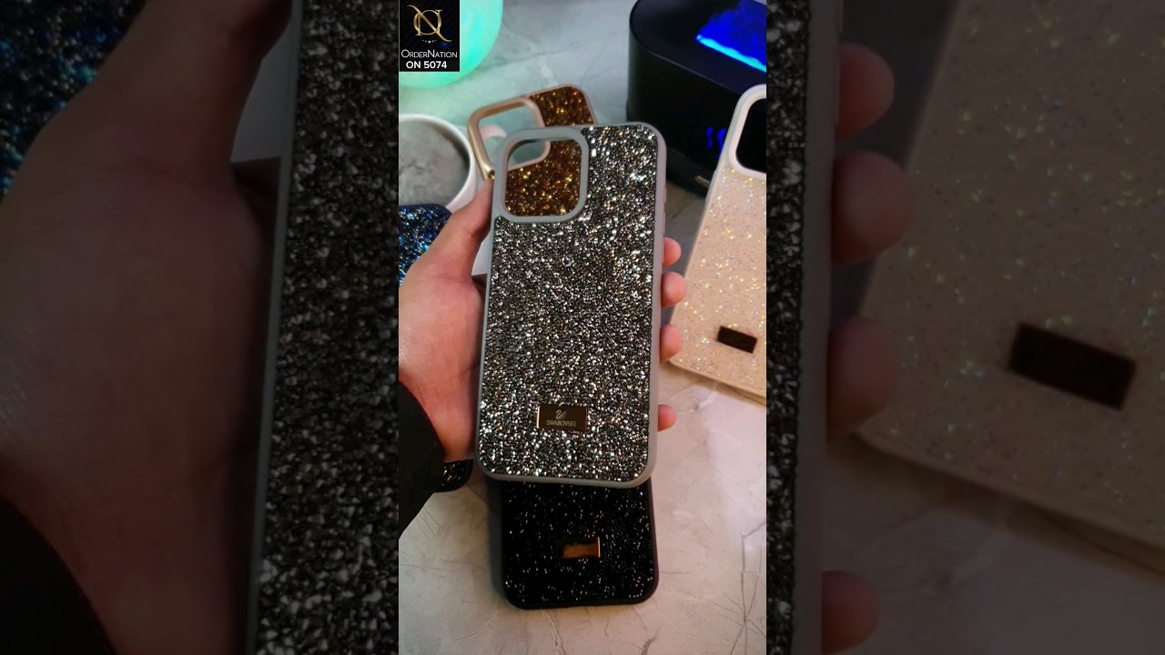 iPhone 13 Pro Max Cover - Titanium - Luxury Bling Rhinestones Diamond shiny Glitter Soft TPU Case